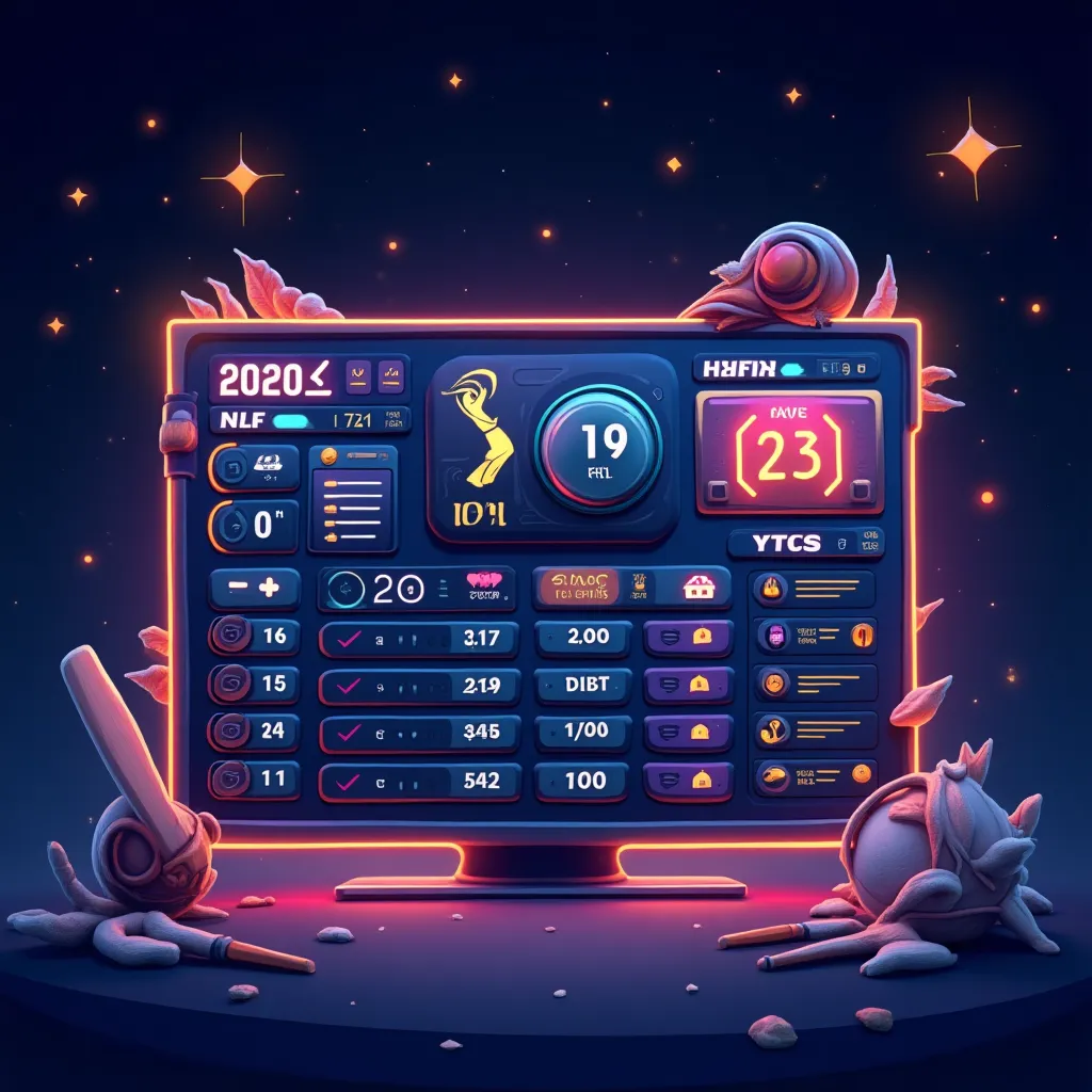 Cartoon sports betting illustration with football and odds board
