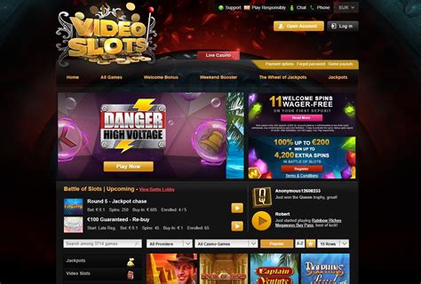 videoslots bonus